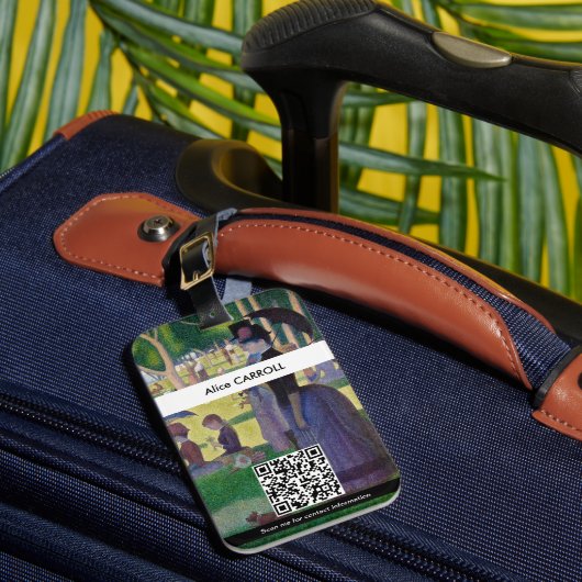 Seurat - Een zondag op La Grande Jatte - QR Code Bagagelabel (Voorkant Insitu 1)
