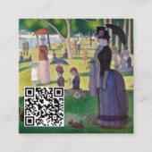 Seurat - een zondag op La Grande Jatte - QR-code Vierkante Visitekaartje (Voorkant)