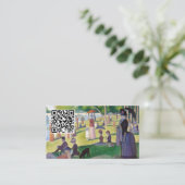 Seurat - een zondag op La Grande Jatte - QR-code Visitekaartje (Staand voorkant)