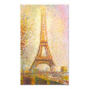Seurat Eiffel Tower Print Foto Afdruk