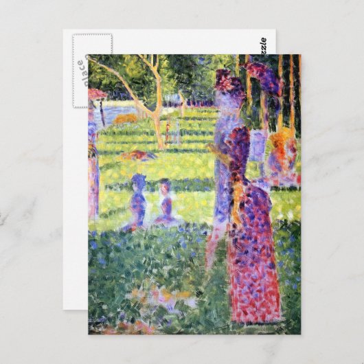 Seurat: Het paar Briefkaart (Voorkant / Achterkant)