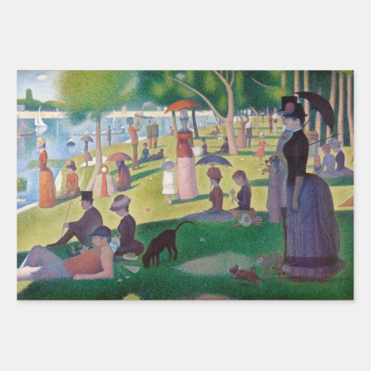Seurat, Landschap Inpakpapier Vel (Voorkant)