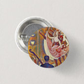Seurat Le Chahut Button (Voorkant /achterkant)