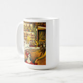 seurat Painting - de Circus Koffiemok (Voorkant links)