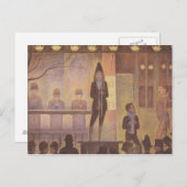 Seurat Painting - de circusparade Briefkaart (Voorkant / Achterkant)