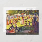 Seurat Painting Sunday vanmiddag Briefkaart (Voorkant / Achterkant)
