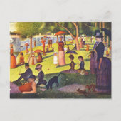 Seurat Painting Sunday vanmiddag Briefkaart (Voorkant)