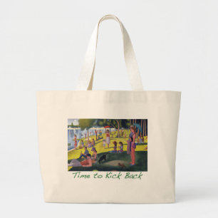 Seurat Parody Bag Grote Tote Bag
