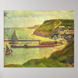 Seurat Port-en-Bessin Harbour Poster