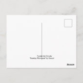 Seurat Sunday namiddag Parody Cat Art Briefkaart (Achterkant)