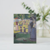 Seurat Sunday vanmiddag La Grande Jatte Fine Art Briefkaart (Staand voorkant)