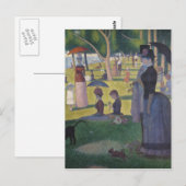 Seurat Sunday vanmiddag La Grande Jatte Fine Art Briefkaart (Voorkant / Achterkant)