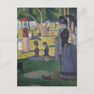 Seurat Sunday vanmiddag La Grande Jatte Fine Art Briefkaart