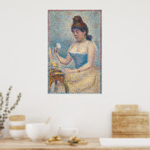 Seurat vrouw poedert zichzelf poster (Keuken)