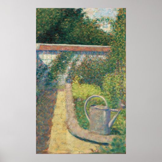 Seurat Watering Can Garden Poster (Voorkant)