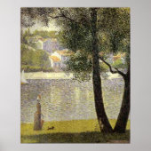 Seurat's "La Seine a Courbevoie" Poster (Voorkant)