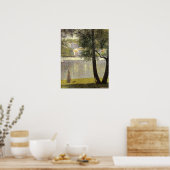 Seurat's "La Seine a Courbevoie" Poster (Keuken)