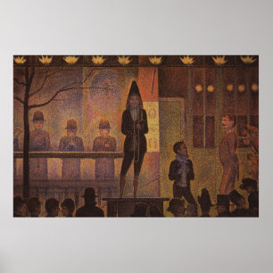 Seurat's The Circus Sideshow (parade de Cirque) Poster