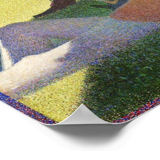 Seurat's zondag op La Grande Jatte Poster (Hoek)