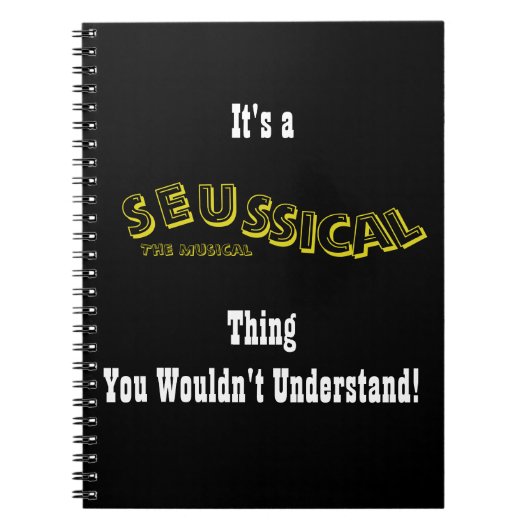 Seussical Journal Notitieboek (Voorkant)