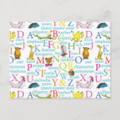 Seuss's ABC Pattern with Words Briefkaart (Voorkant)