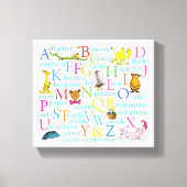 Seuss's ABC Pattern with Words Canvas Afdruk (Voorkant)