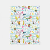 Seuss's ABC Pattern with Words Fleece Deken (Voorkant)