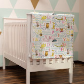 Seuss's ABC Pattern with Words Fleece Deken