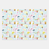 Seuss's ABC Pattern with Words Inpakpapier Vel (Voorkant 3)