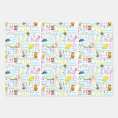 Seuss's ABC Pattern with Words Inpakpapier Vel (Voorkant)