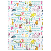 Seuss's ABC Pattern with Words Klembord (Achterkant)