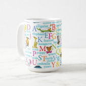 Seuss's ABC Pattern with Words Koffiemok (Voorkant links)