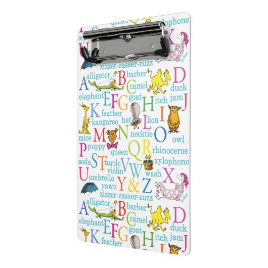 Seuss's ABC Pattern with Words Mini Klembord (Angled2)