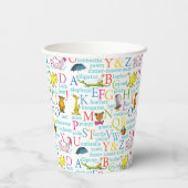 Seuss's ABC Pattern with Words Papieren Bekers (Achterkant)