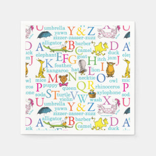 Seuss's ABC Pattern with Words Servet