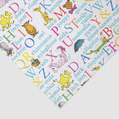 Seuss's ABC Pattern with Words Tissuepapier (Detail)