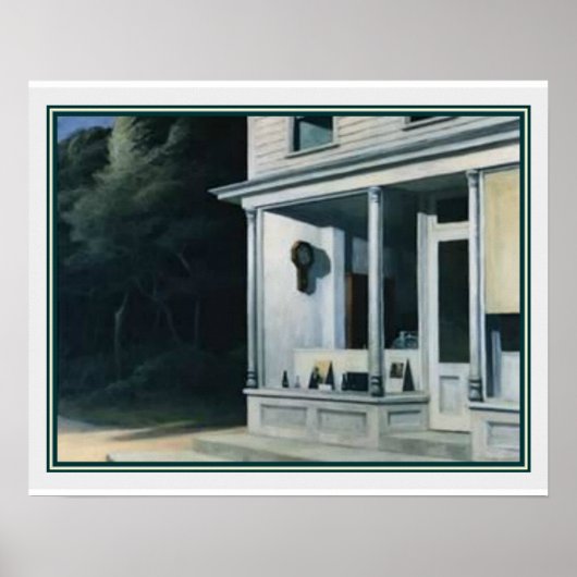 Seven A.M. van Edward Hopper Poster (Voorkant)