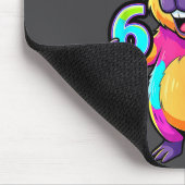 Seven Capybara Cartoon 67 Six Tee Muismat (Hoek)