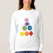 Seven Chakra Yoga Women's Basic Sweatshirt (Voorkant)