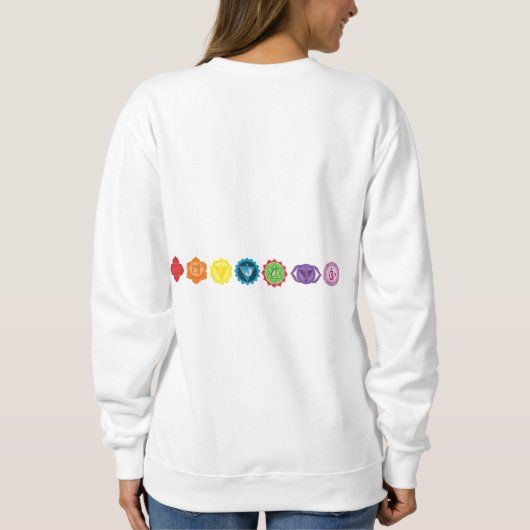 Seven Chakra Yoga Women's Basic Sweatshirt (Achterkant)