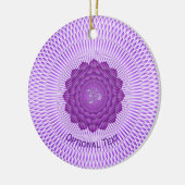 Seven Chakras Crown Chakra Yoga Design Keramisch Ornament (Links)