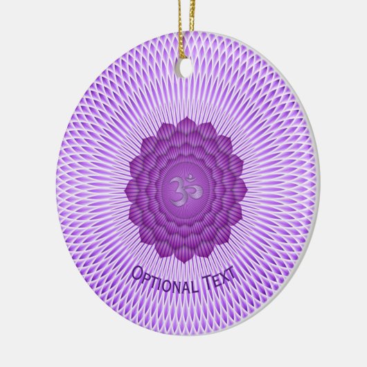 Seven Chakras Crown Chakra Yoga Design Keramisch Ornament (Links)