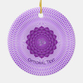 Seven Chakras Crown Chakra Yoga Design Keramisch Ornament (Achterkant)