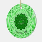 Seven Chakras Heart Chakra Yoga Design Keramisch Ornament (Links)