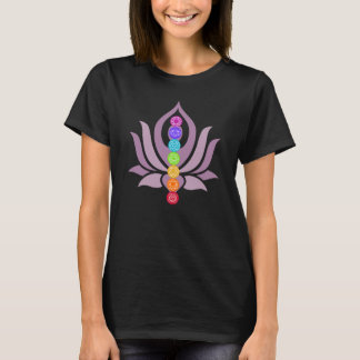 Seven Chakras Lotus Flower T-shirt