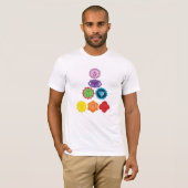 Seven Chakras Mannen T-Shirt (Voorkant volledig)