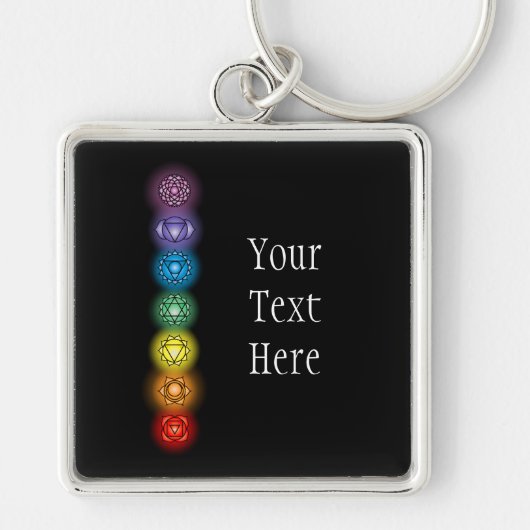 Seven Chakras Premium Sleutelhanger (Voorkant)
