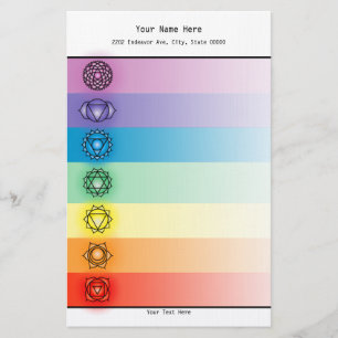 Seven Chakras Stationery Briefpapier