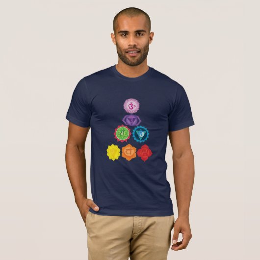Seven Chakras T-Shirt (Voorkant volledig)
