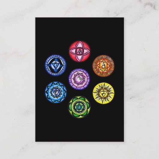 Seven Chakras Visitekaartje (Voorkant)